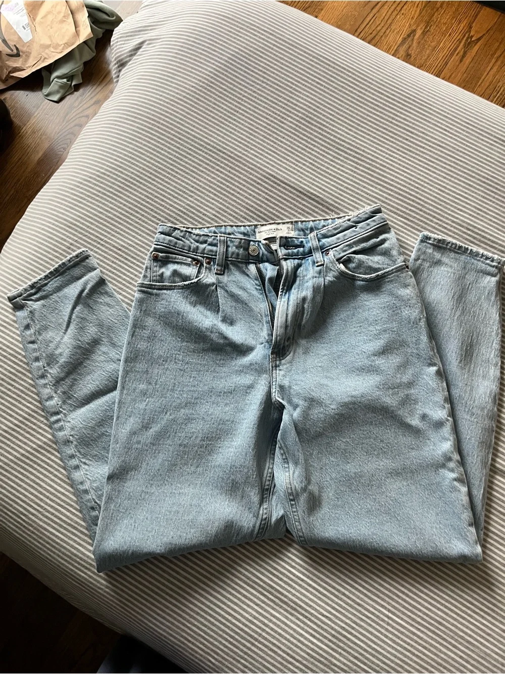 Abercrombie & Fitch Light Blue Boyfriend Jeans
